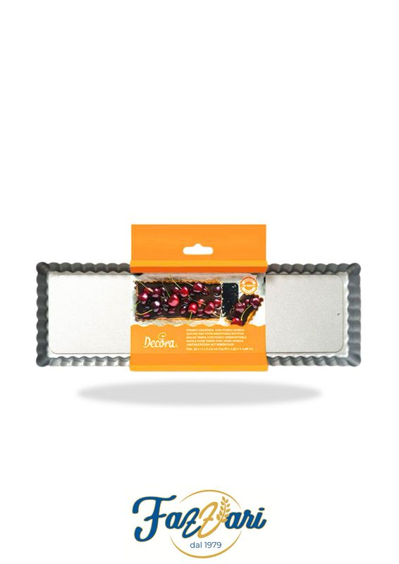 STAMPO CROSTATA CON FONDO MOBILE RETTANGOLARE 
