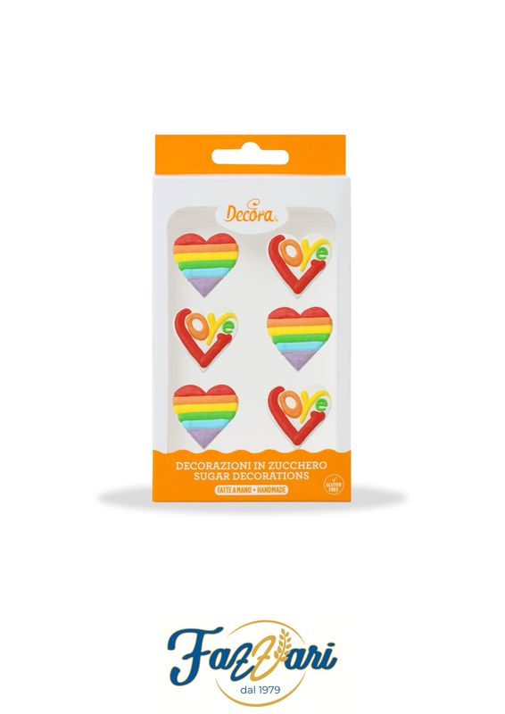 DECORAZIONI LOVE LOVE RAINBOW