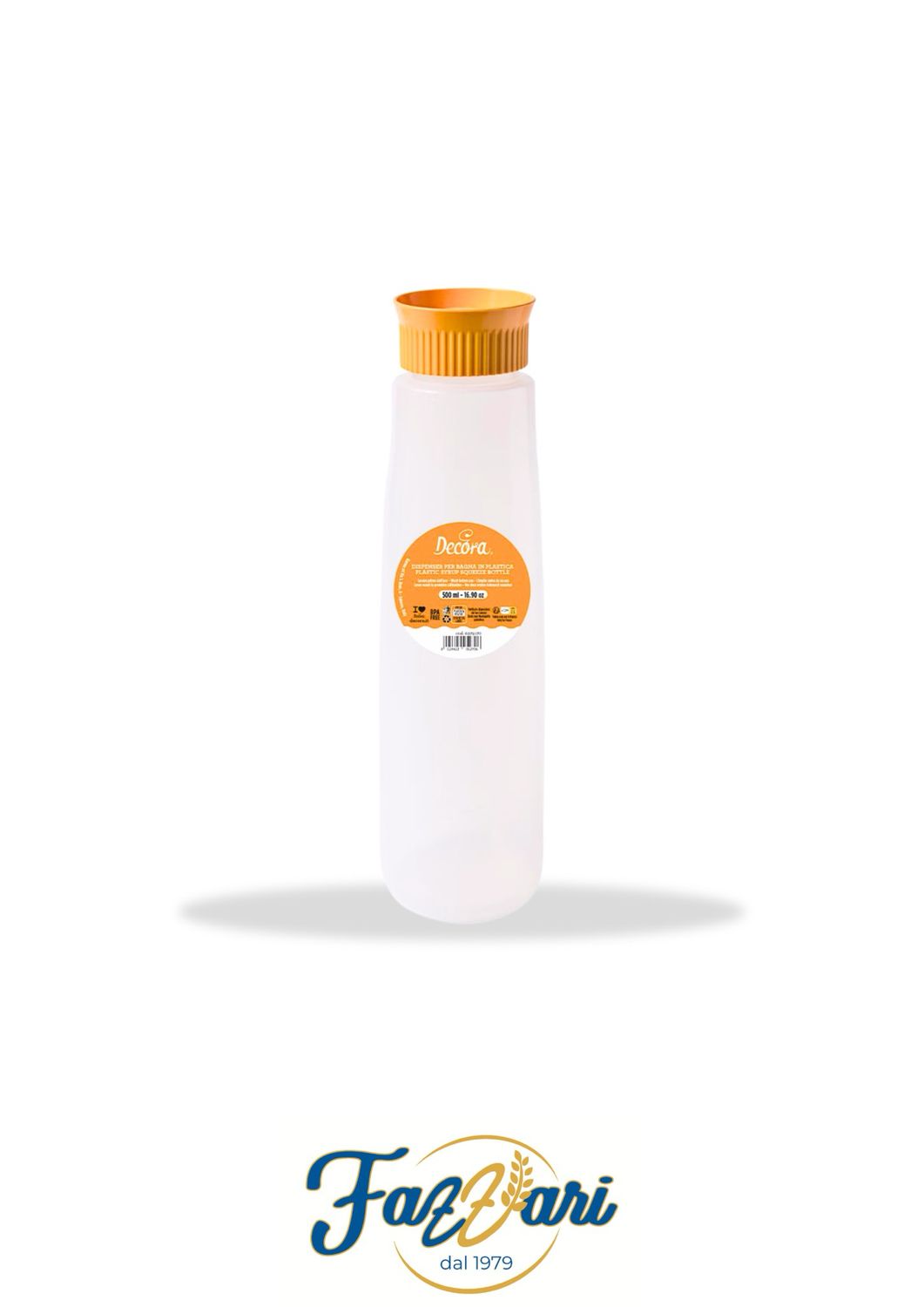 DISPENSER CON TAPPO ARANCIO FORATO 500 ML