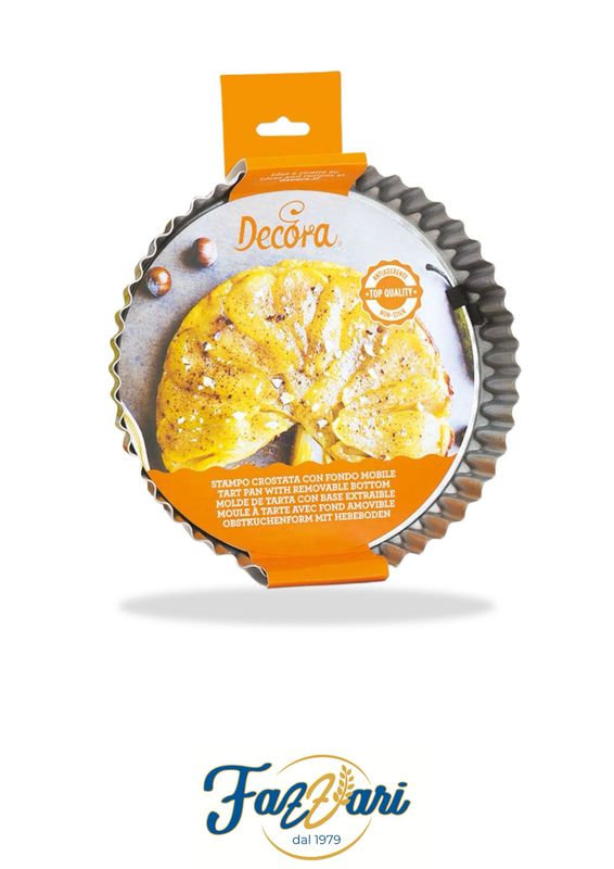 STAMPO CROSTATA (diam. 28 x h 3,5 cm) CON FONDO MOBILE