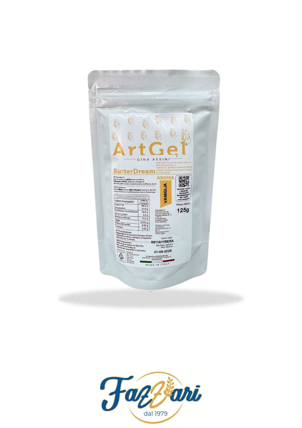 BUTTER DREAM CIOCCOLATO BIANCO (crema al burro)