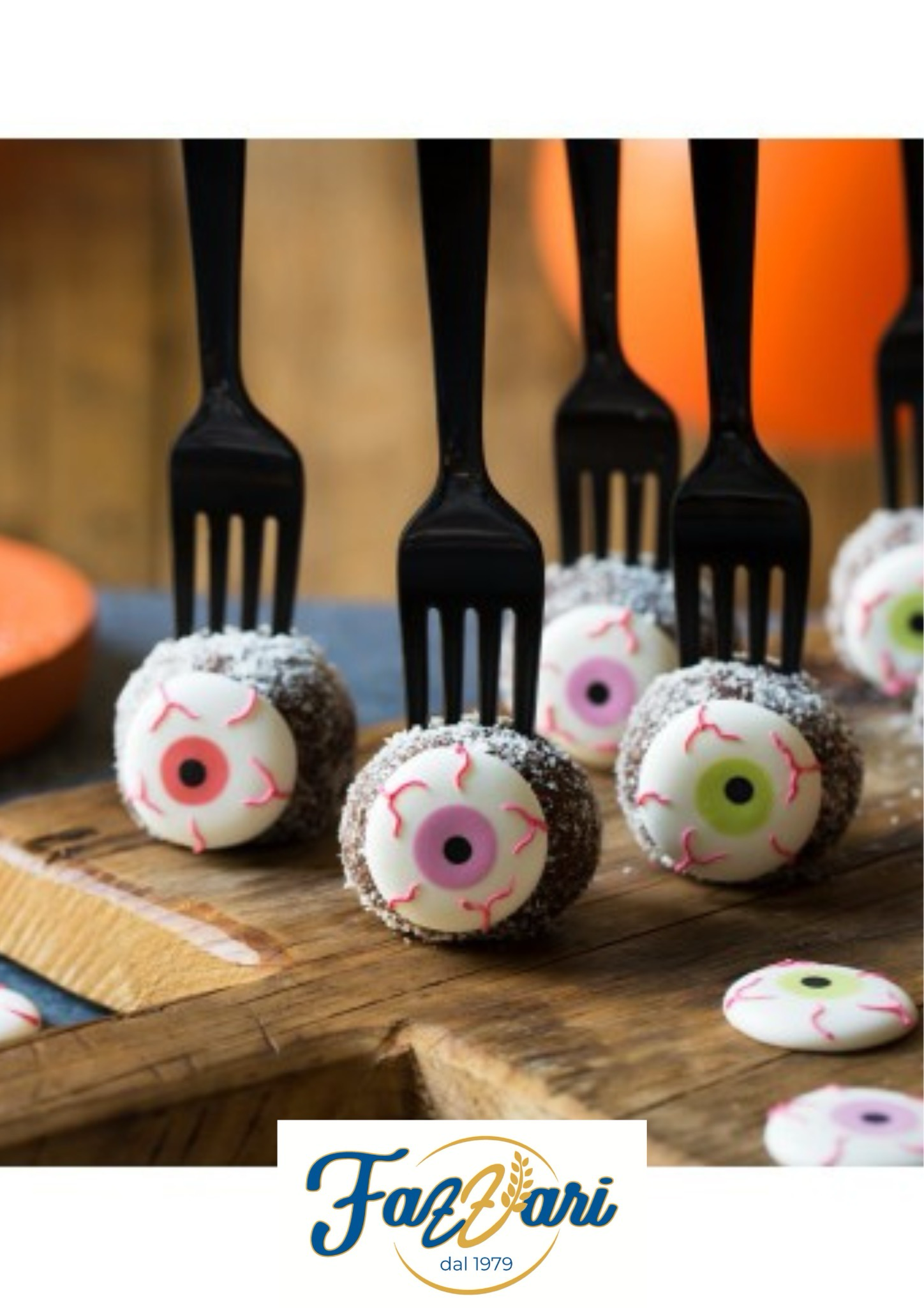 DECORAZIONI OCCHI SPAVENTOSI IN ZUCCHERO 12 PZ