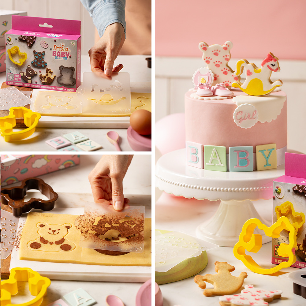 SET 2 TAGLIAPASTA E 4 STENCIL BABY