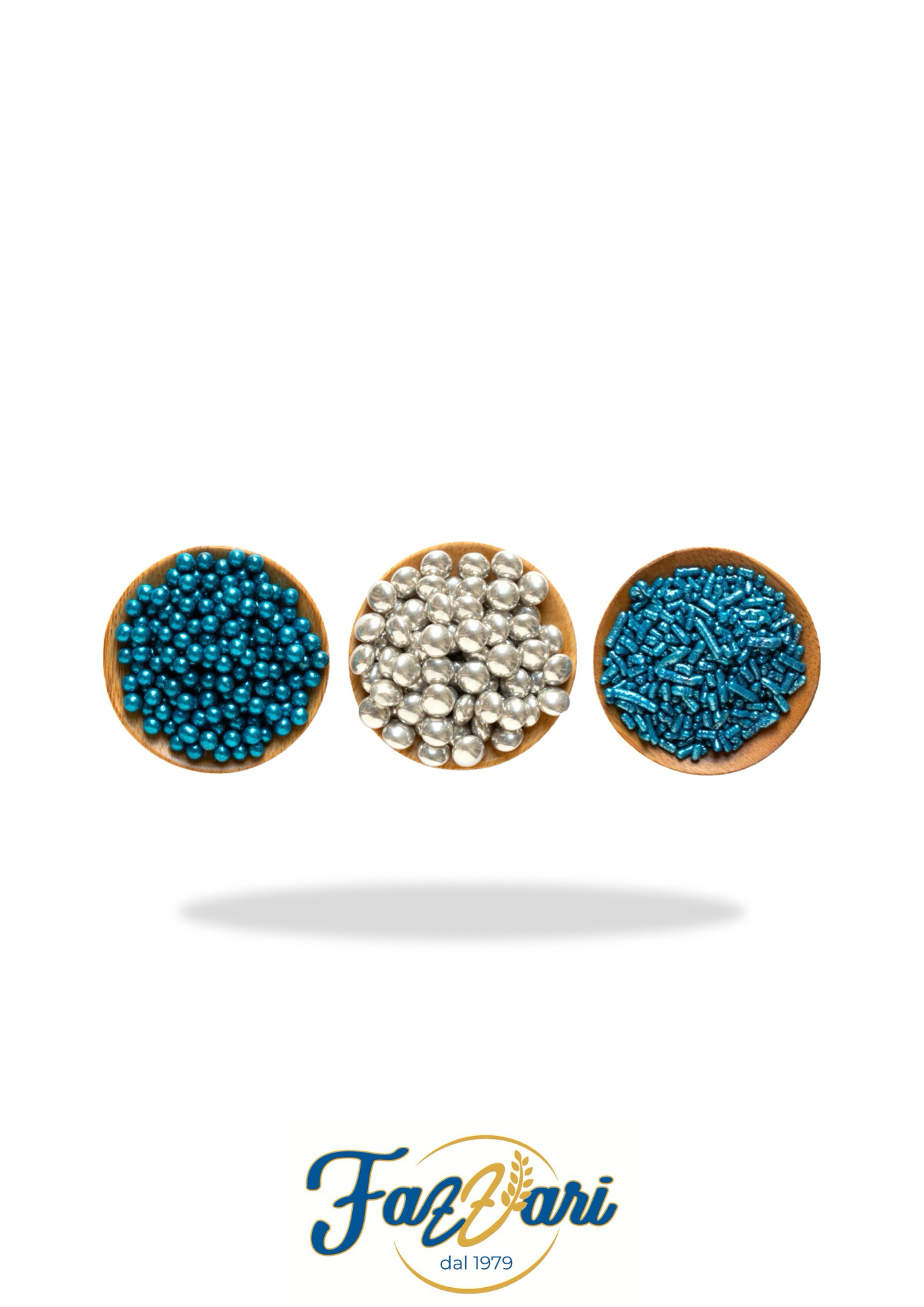 DECOR MIX ARGENTO E SKY BLU IN ZUCCHERO