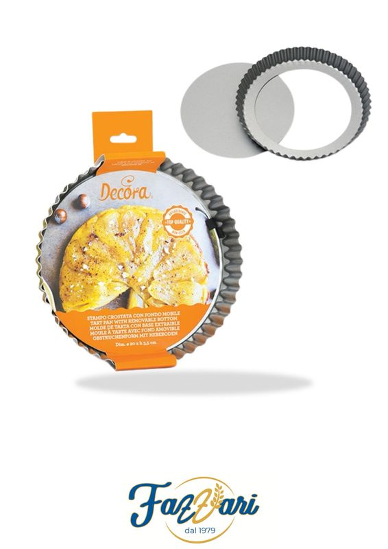 STAMPO CROSTATA (diam. 30 x h 3,5 cm) CON FONDO MOBILE