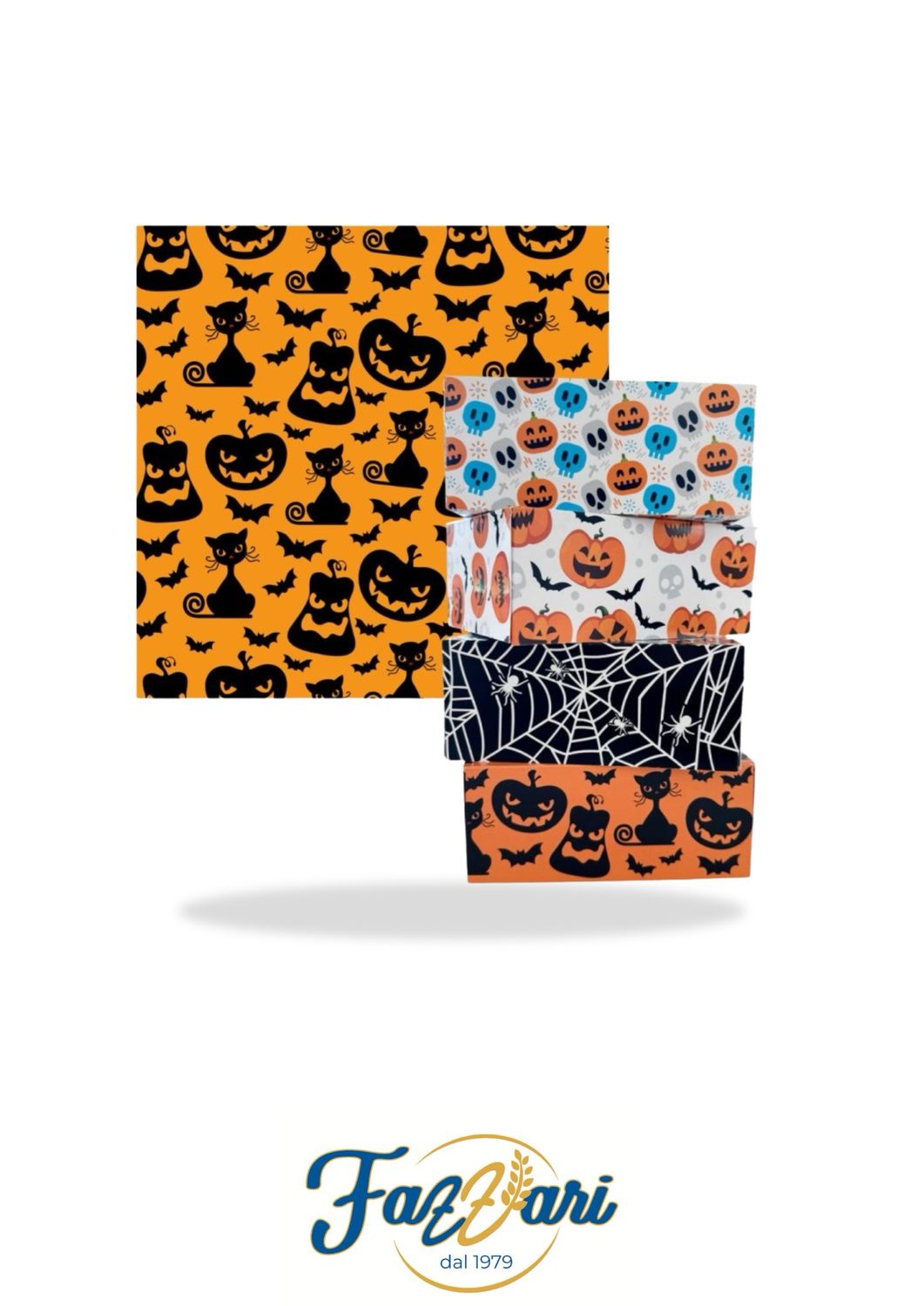 SCATOLA HAPPY HALLOWEEN GATTO NERO