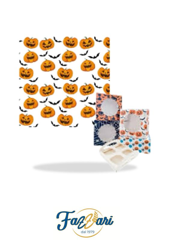 SCATOLA HALLOWEEN PER CUPCAKE ZUCCA