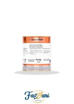 MIRTILLI ROSSI IN SCIROPPO LEGGERO 1 KG MIRTILLI ROSSI IN SCIROPPO LEGGERO 1 KG