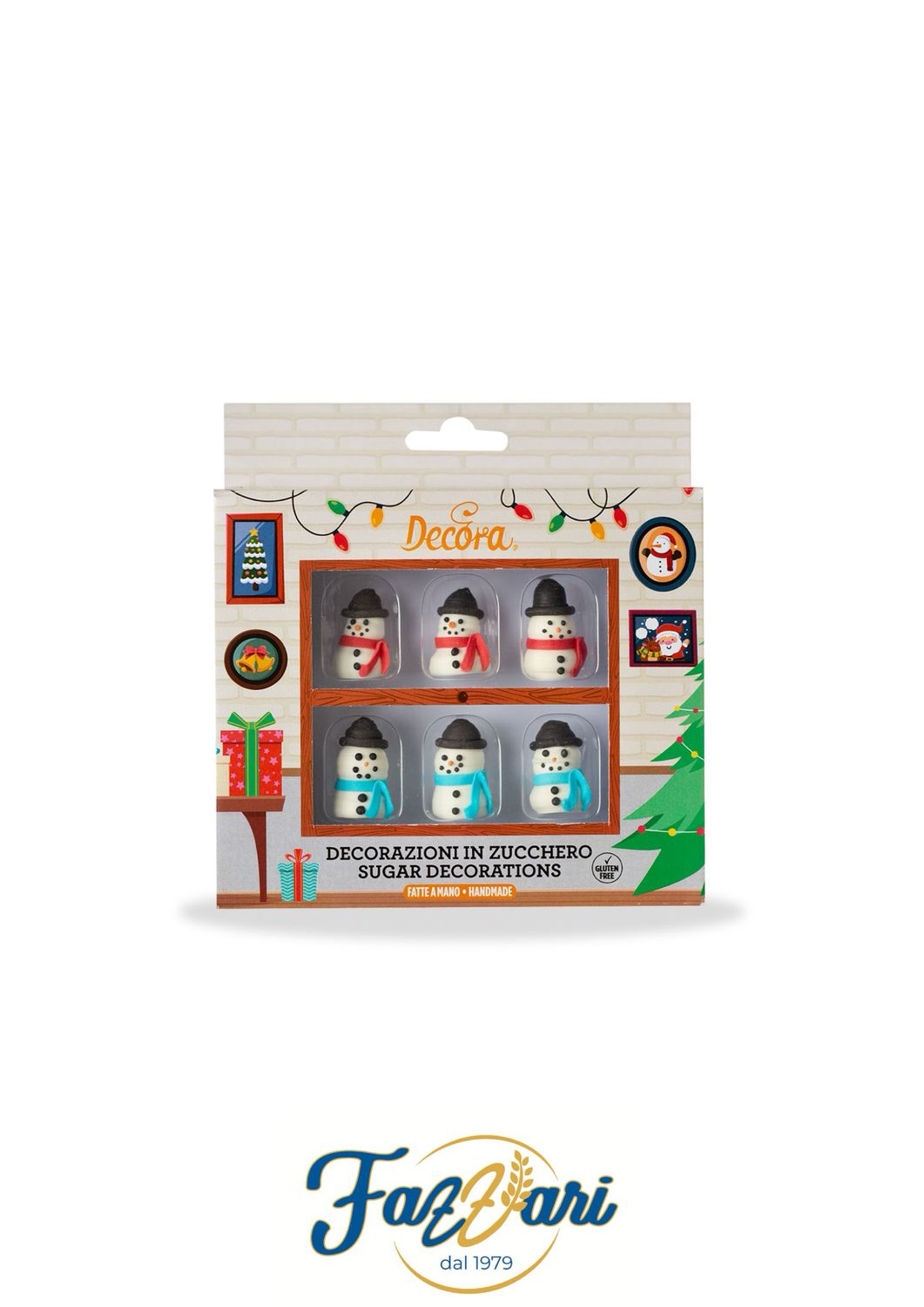 DECORAZIONE PUPAZZI DI NEVE 3D