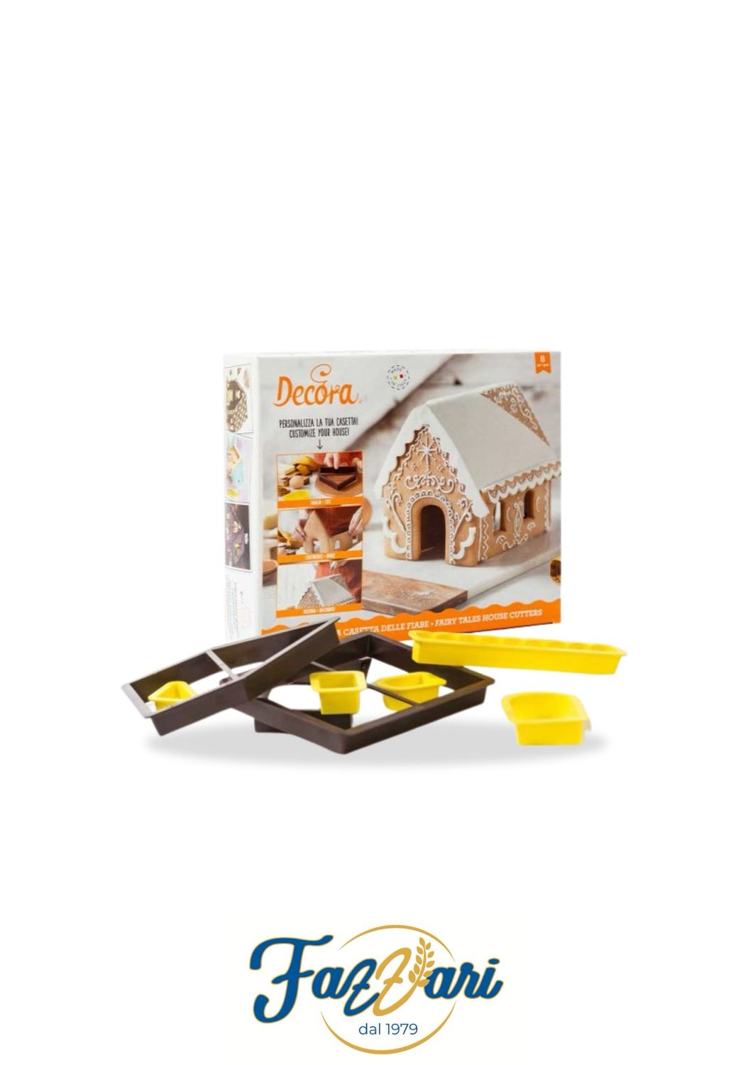 SET 8 TAGLIAPASTA CASETTA DELLE FIABE