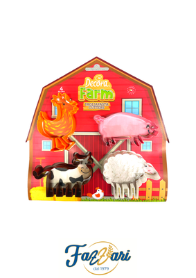 SET TAGLIAPASTA ANIMALI DELLA FATTORIA (4 pezzi)