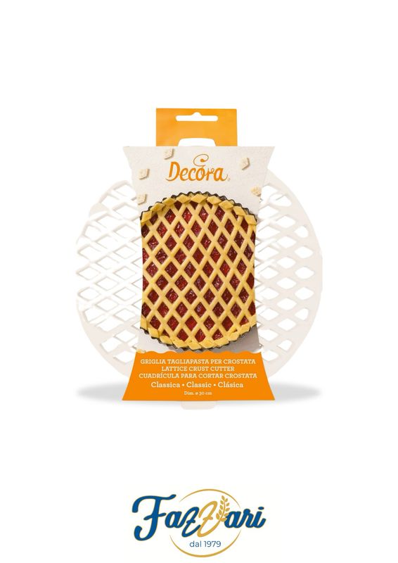GRIGLIA TAGLIAPASTA PER CROSTATA ARABESQUE 30 CM