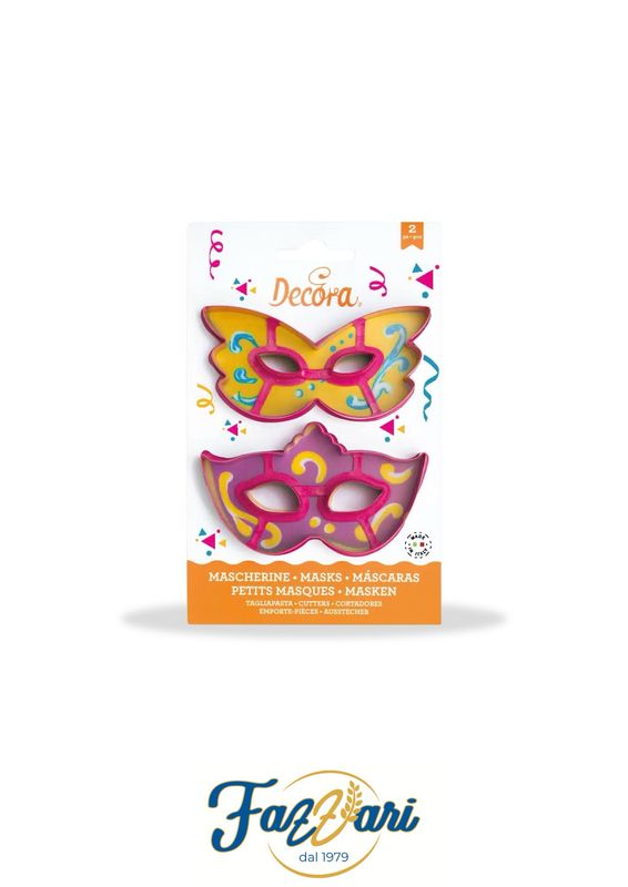 SET TAGLIAPASTA MASCHERA CARNIVAL (2 pezzi)
