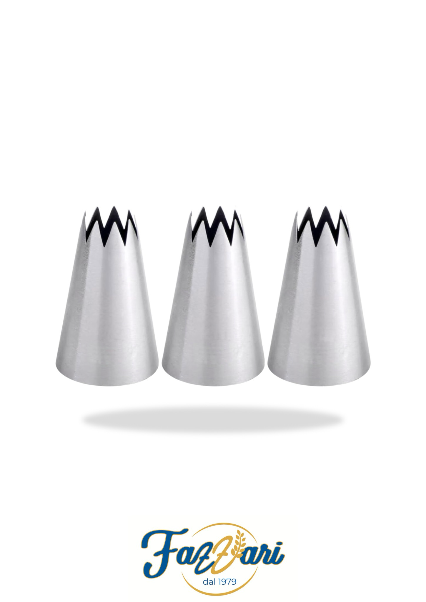 PUNTA INOX STELLA APERTA 18 mm