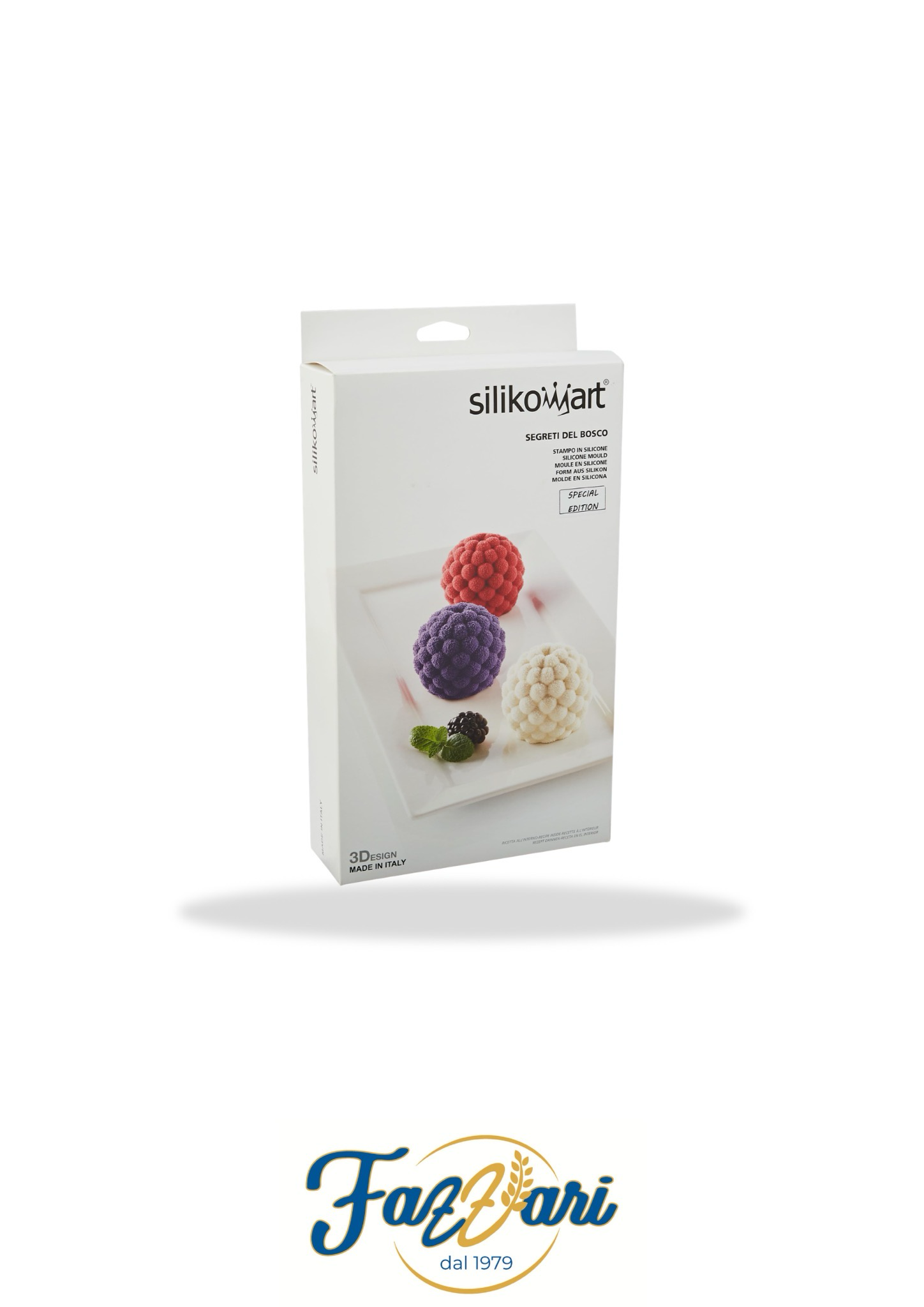 SEGRETI DEL BOSCO - STAMPO IN SILICONE N.6 MORA 65 H 55 MM