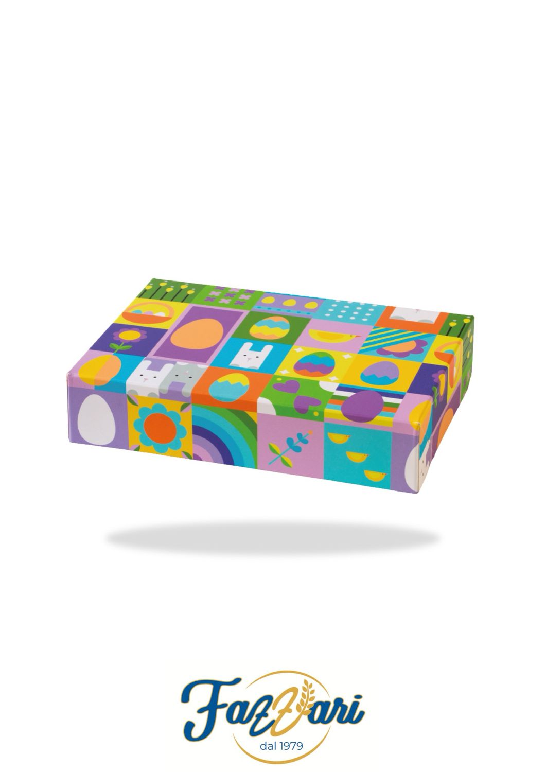 SCATOLA PORTA DOLCI PASQUA PATCHWORK