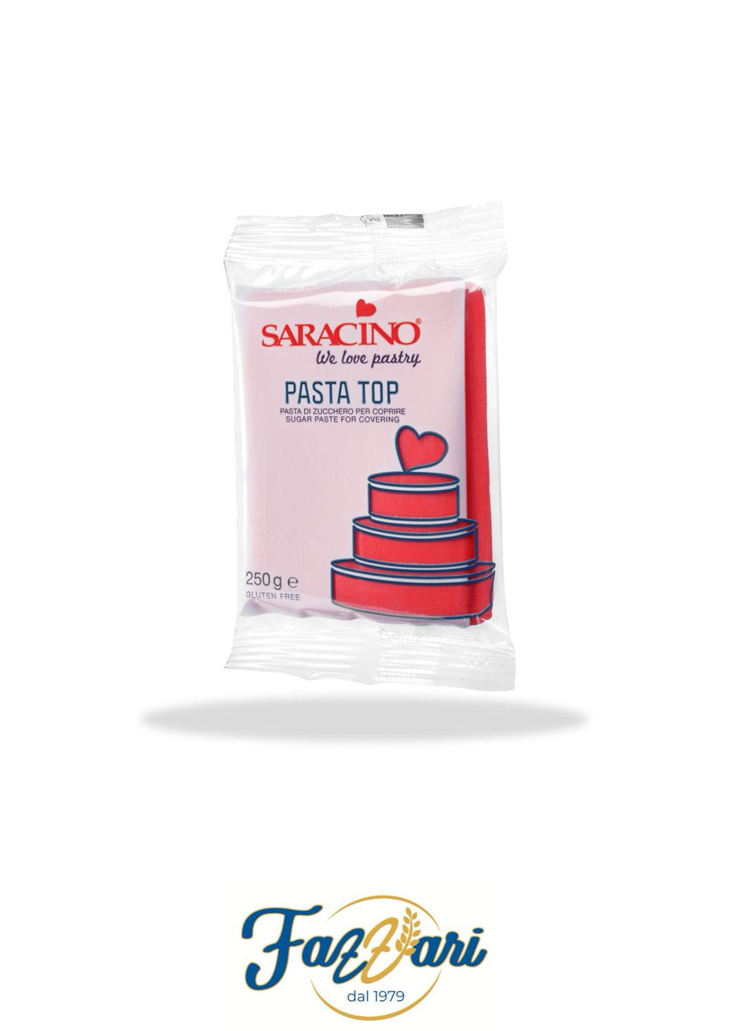 PASTA DI ZUCCHERO TOP ROSSA 250 G