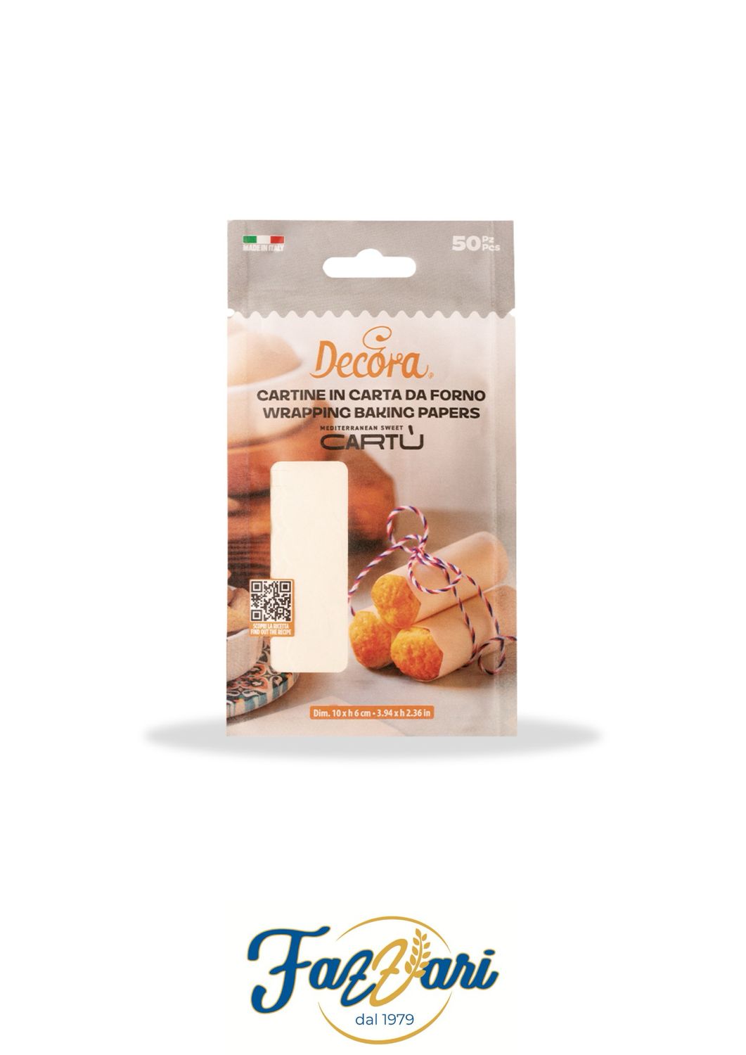 CARTINE PER CARTUCCE BIANCO 10 X 6 H CM 50 PZ