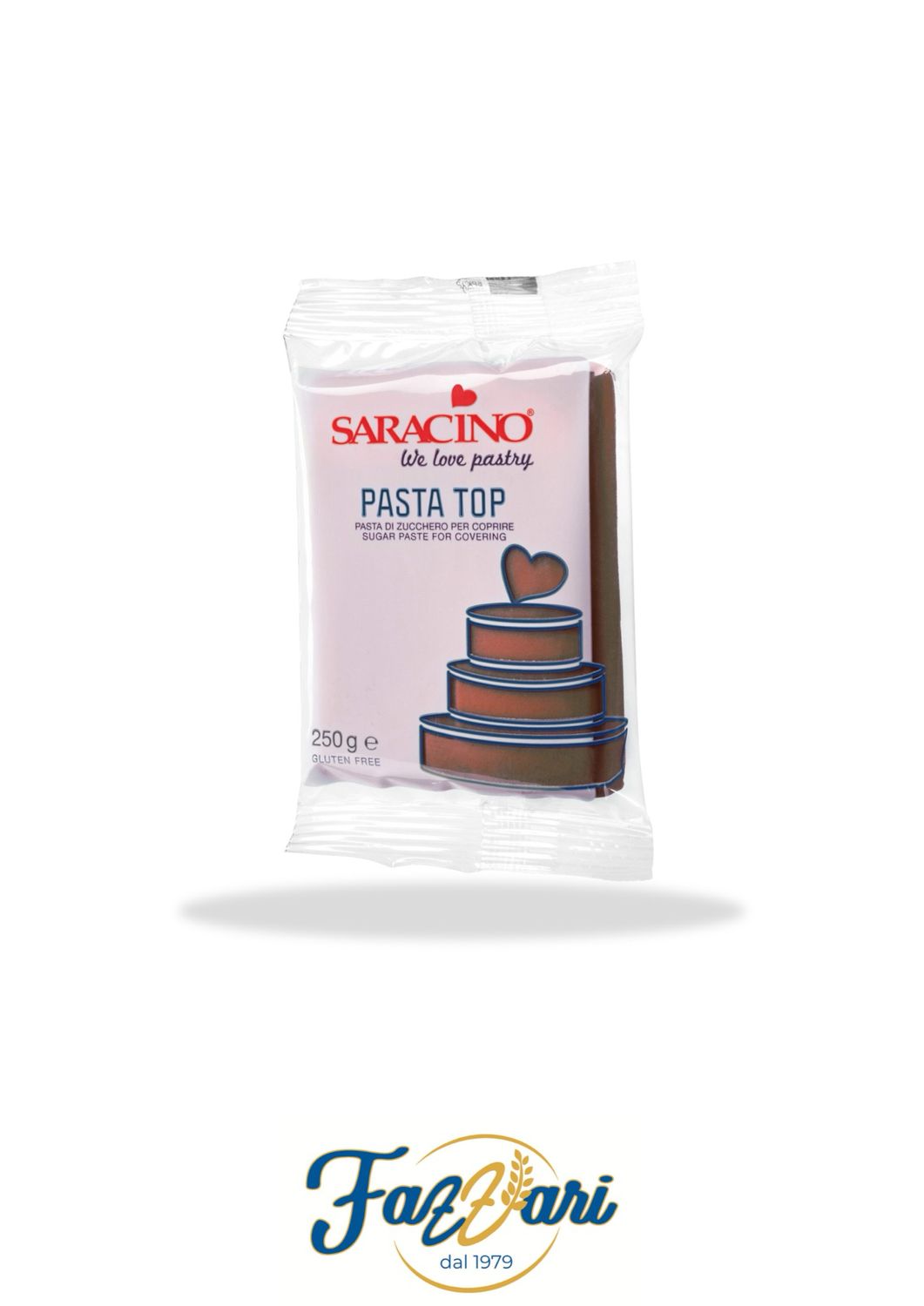 PASTA DI ZUCCHERO TOP MARRONE 250 G