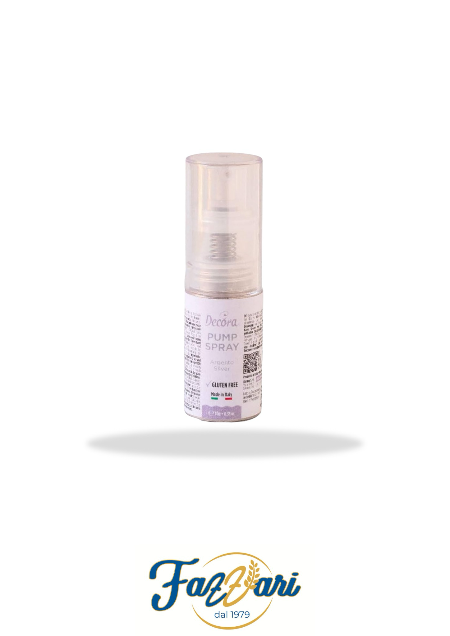 GLITTER PUMP SPRAY SILVER 10 GR
