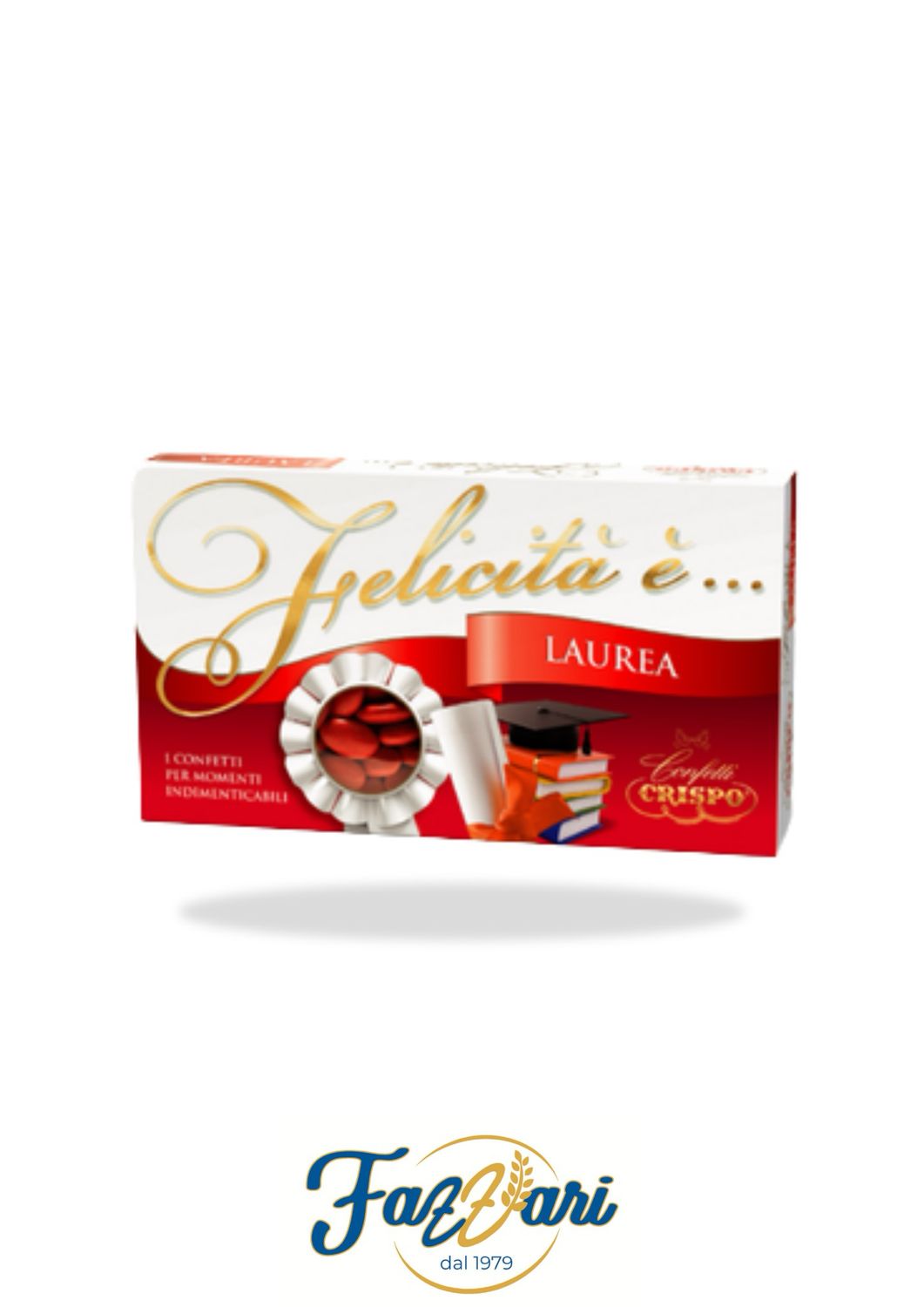 CONFETTI MANDORLA NAT. COL. ROSSO 1 KG