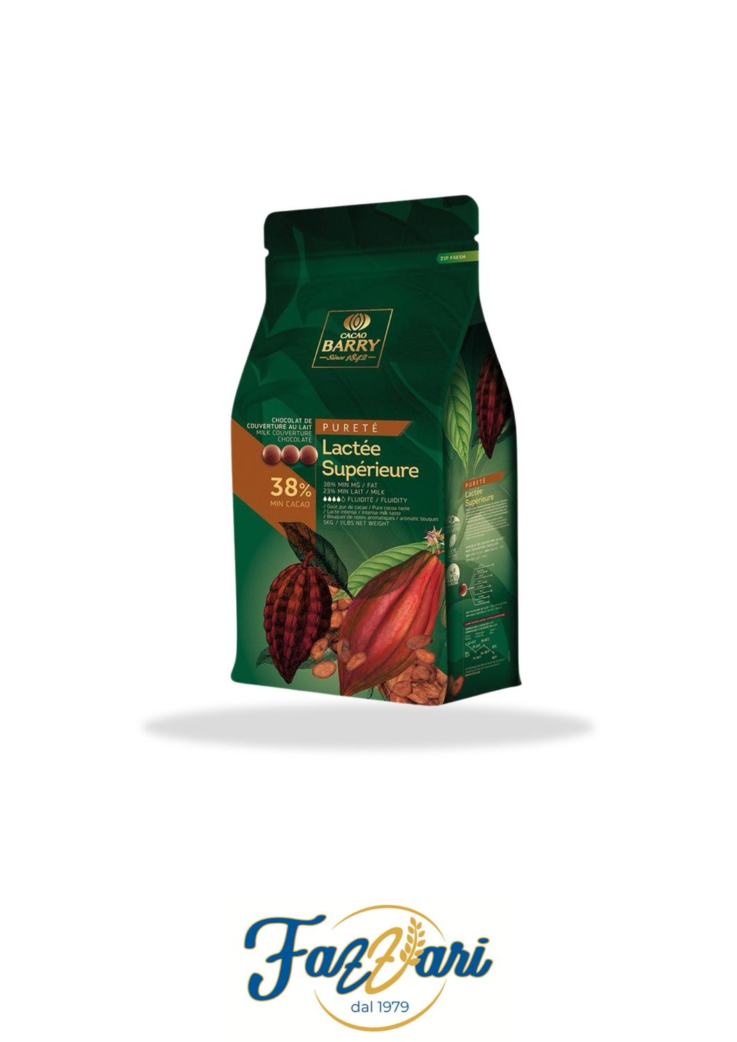 LACTEE BARRY 38% (cioccolato al latte) 5 KG