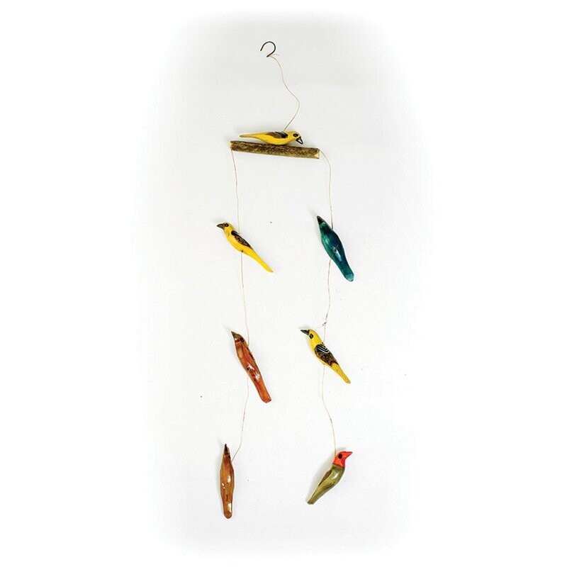 Wooden Bird Mobile