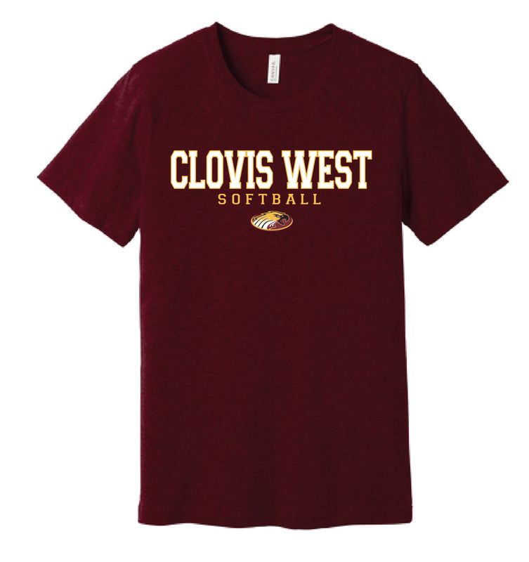 Clovis WEST Softball T-Shirt - EAGLE