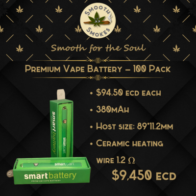 Premium Vape Battery | 100 Pack