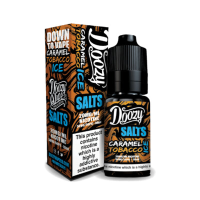 Doozy Salt Caramel Tobacco Ice Nicsalt 10ml, Strength: 10mg