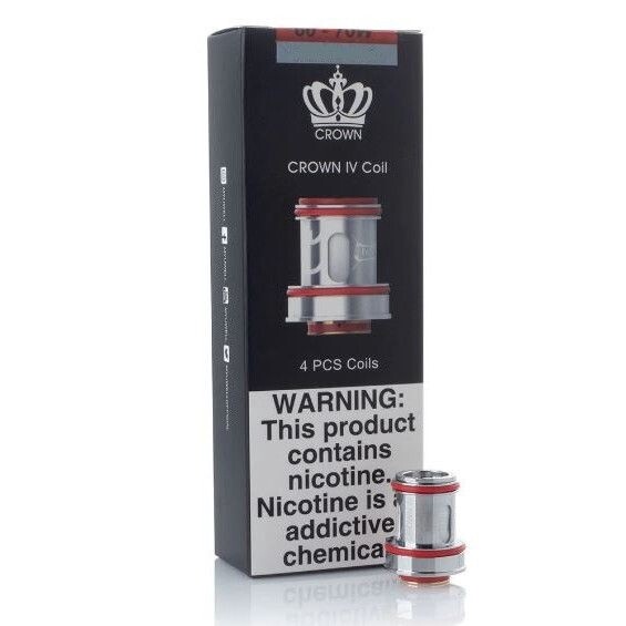 Uwell Crown IV Coils 4 Pack, Resistance: 0.23Ω UN2 (60 - 70w)