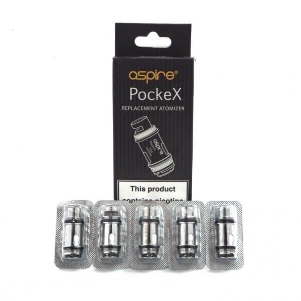 Aspire Pockex Coils 5 Pack, Resistance: 0.6Ω (18 - 23w)