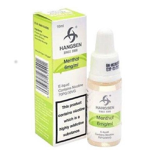 Hangsen Menthol 10ml, Strength: 6mg