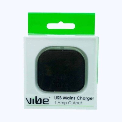 Vibe 1A UK 3 Pin Plug USB output adapter charger