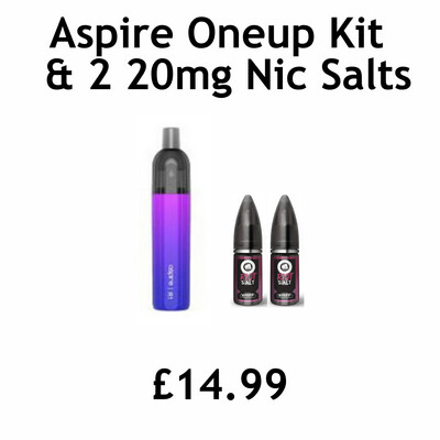 Aspire One Up R1 rechargeable semi-disposable Vape Kit