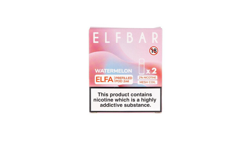 Watermelon 20mg ELFA Pre-Filled Pods 2 Pack, Size: Watermelon