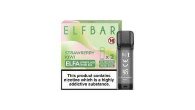 Strawberry Kiwi 20mg ELFA Pre-Filled Pods 2 Pack, Size: Strawberry Kiwi