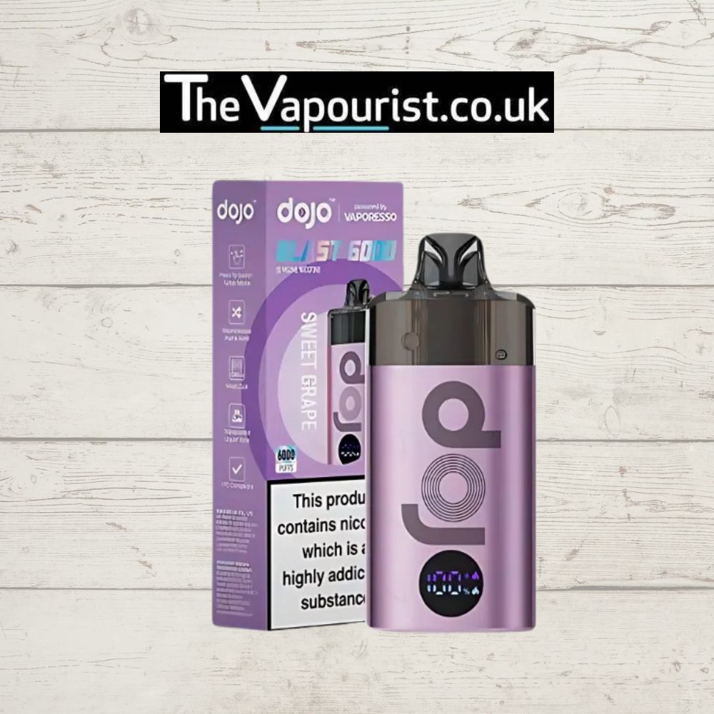 Sweet Grape Vaporesso Dojo Blast 6000 Pre-filled Pod Kit, Strength: 10mg