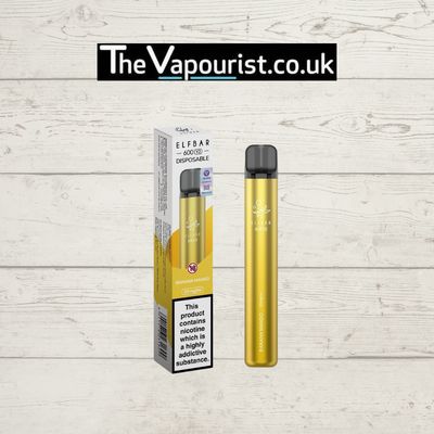 Banana Mango 20mg ELFBAR 600  V2 disposable vape