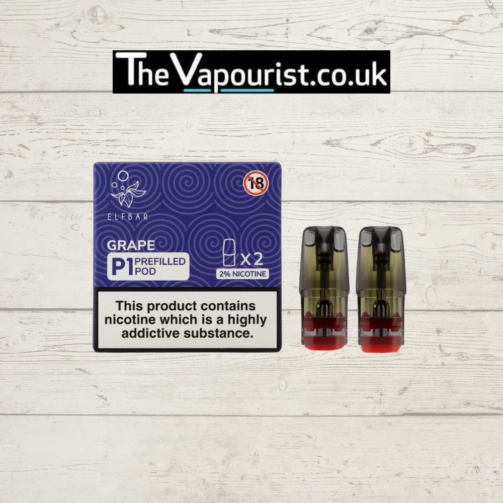 Grape ELFBAR Mate500 P1 Pods x 2 Pack 20mg