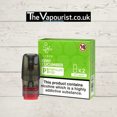 ELFBAR P1 Vape Pods Kiwi Cucumber ELFBAR P1 Vape Pods Kiwi Cucumber