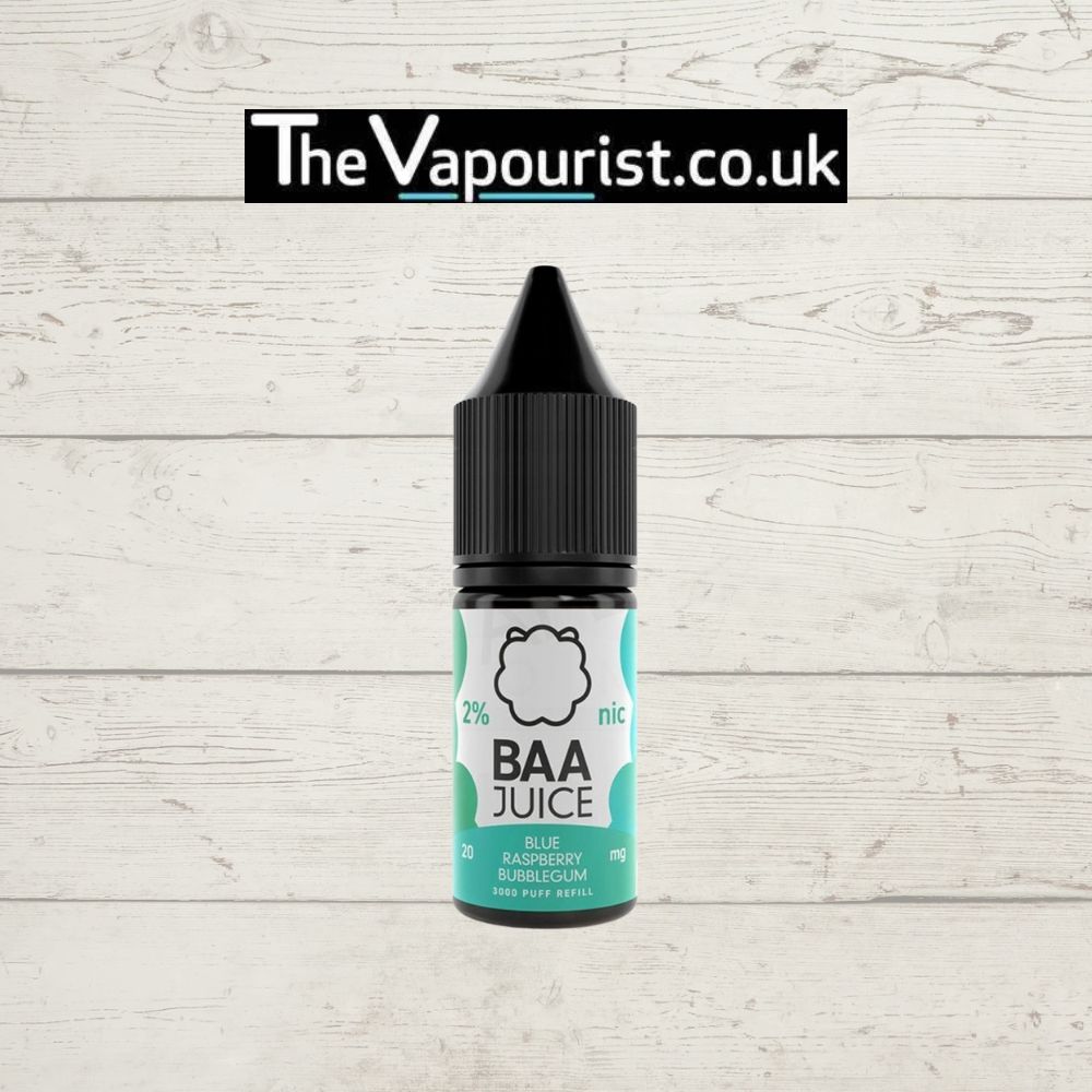 Blue Raspberry Bubblegum Baa Juice 10ml, Strength: 5mg