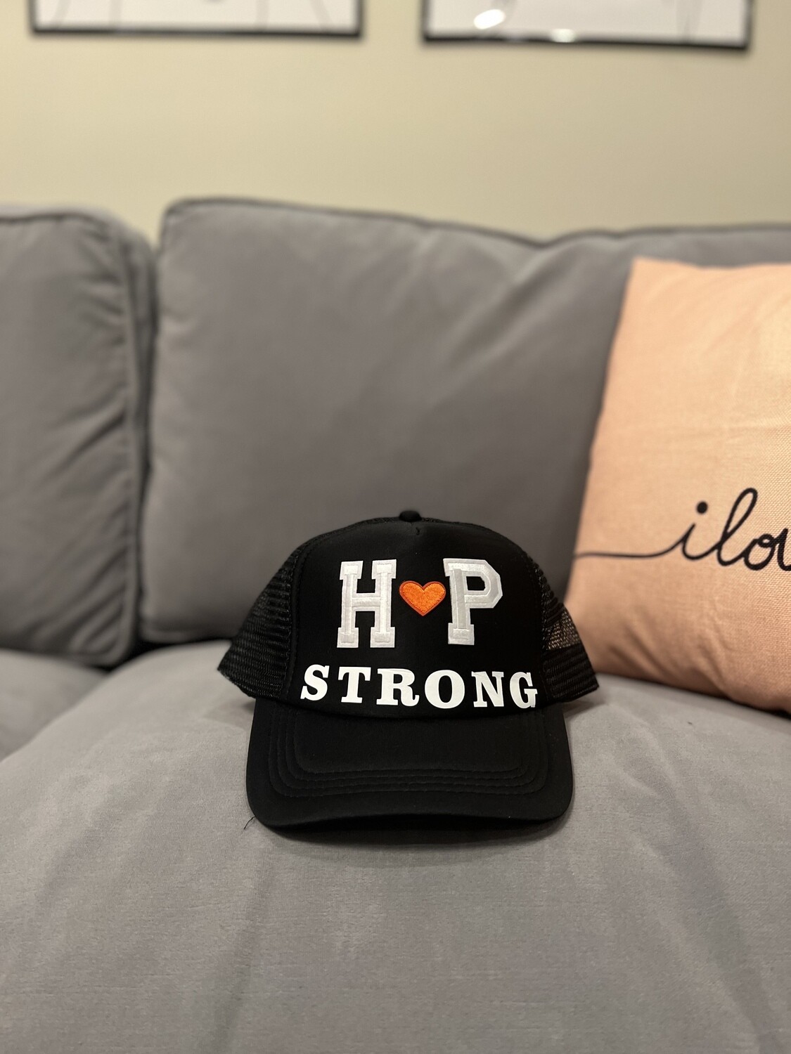 HP Strong Trucker Hat w/ white letters