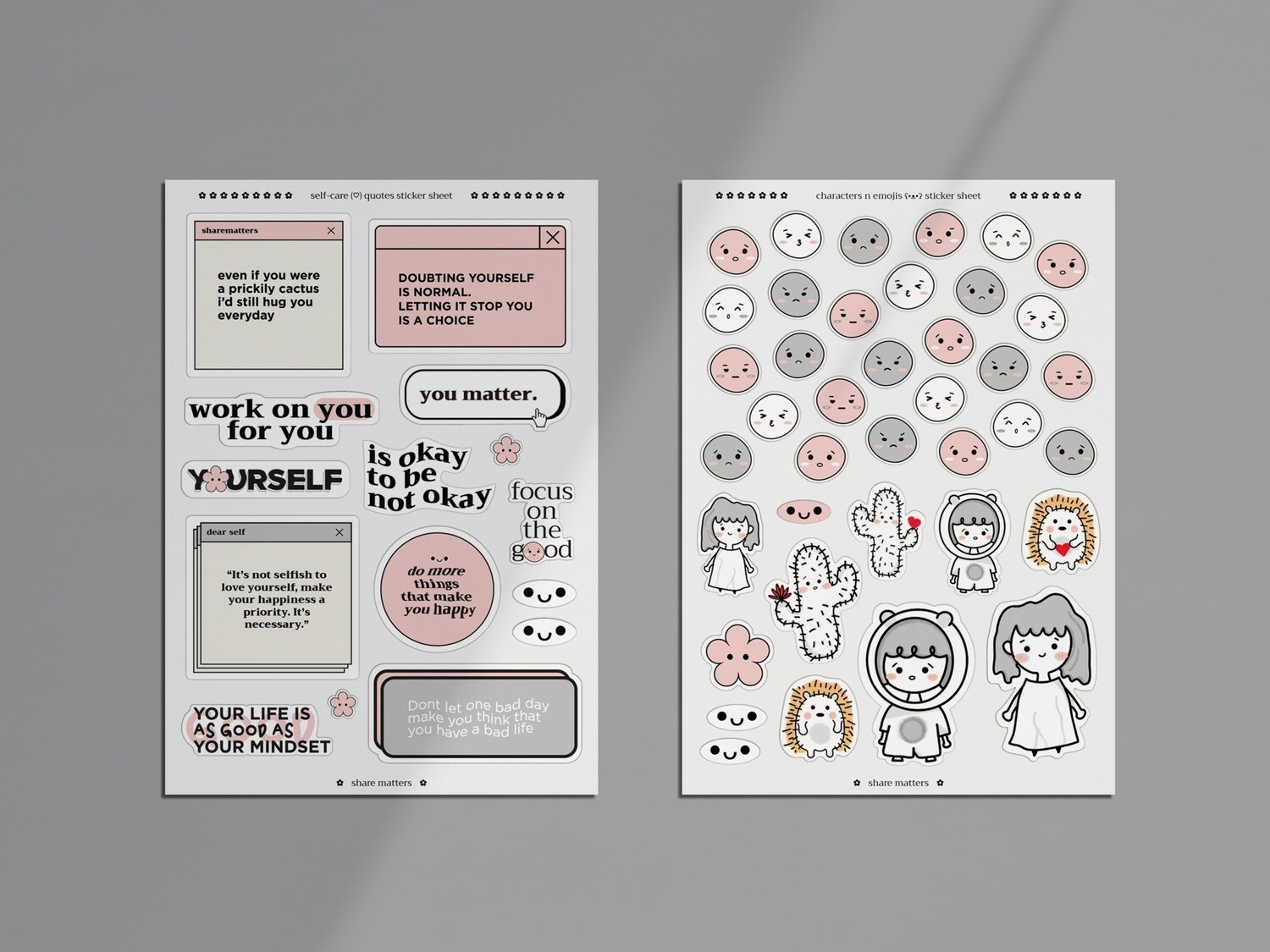 Self-Care (♡) Stickers
*coming soon*