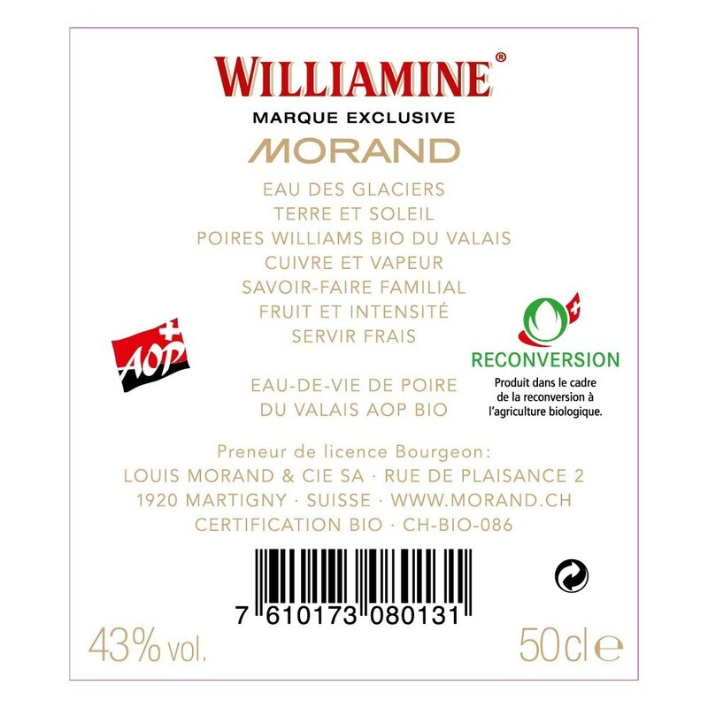 Williamine Bio 50cl