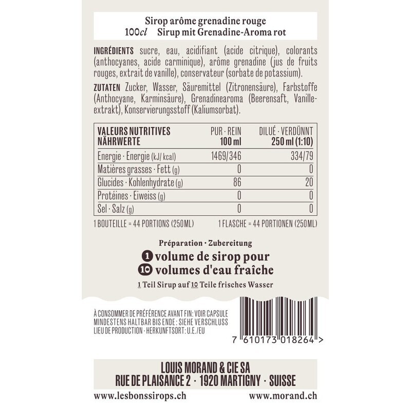 Sirop Grenadine