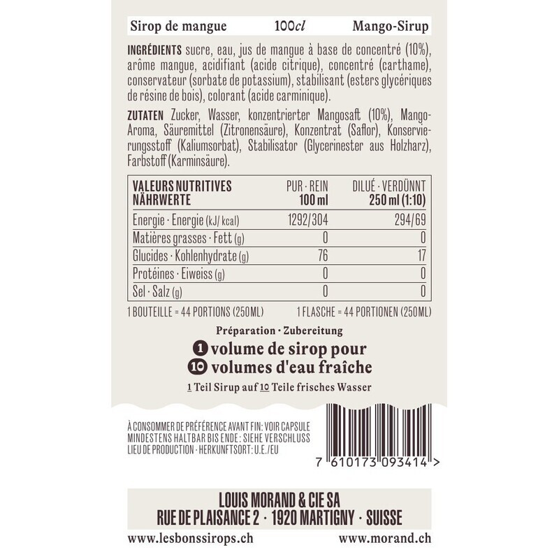 Sirop Mangue