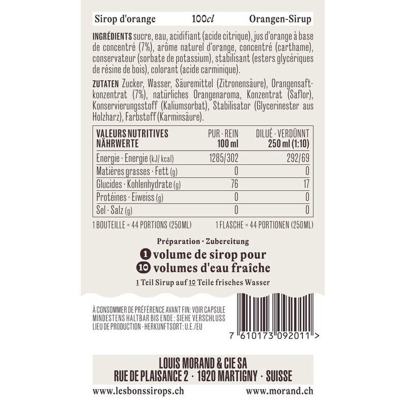 Sirop Orange