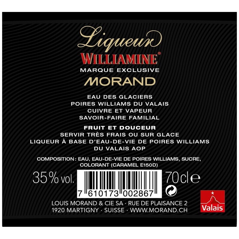 Liqueur Williamine 70cl