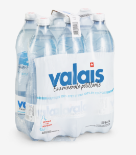 Valais mit Kohlensäure 6x100cl